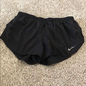 Black nike running shorts